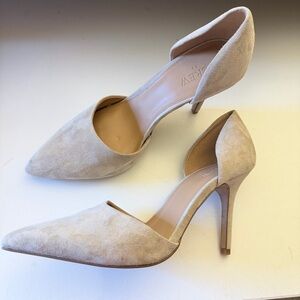 J.Crew suede d’orsay heels sz 9.5